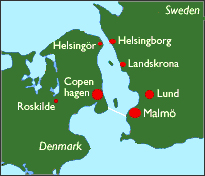 Map of the Oresund Region