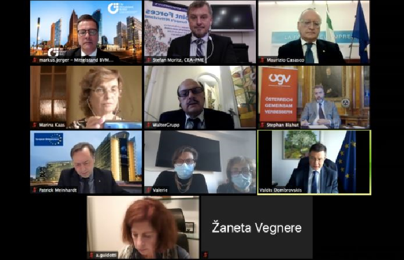 European Entrepreneurs CEA-PME Executive Board meets with European Commission Vice President Valdis Dombrovskis