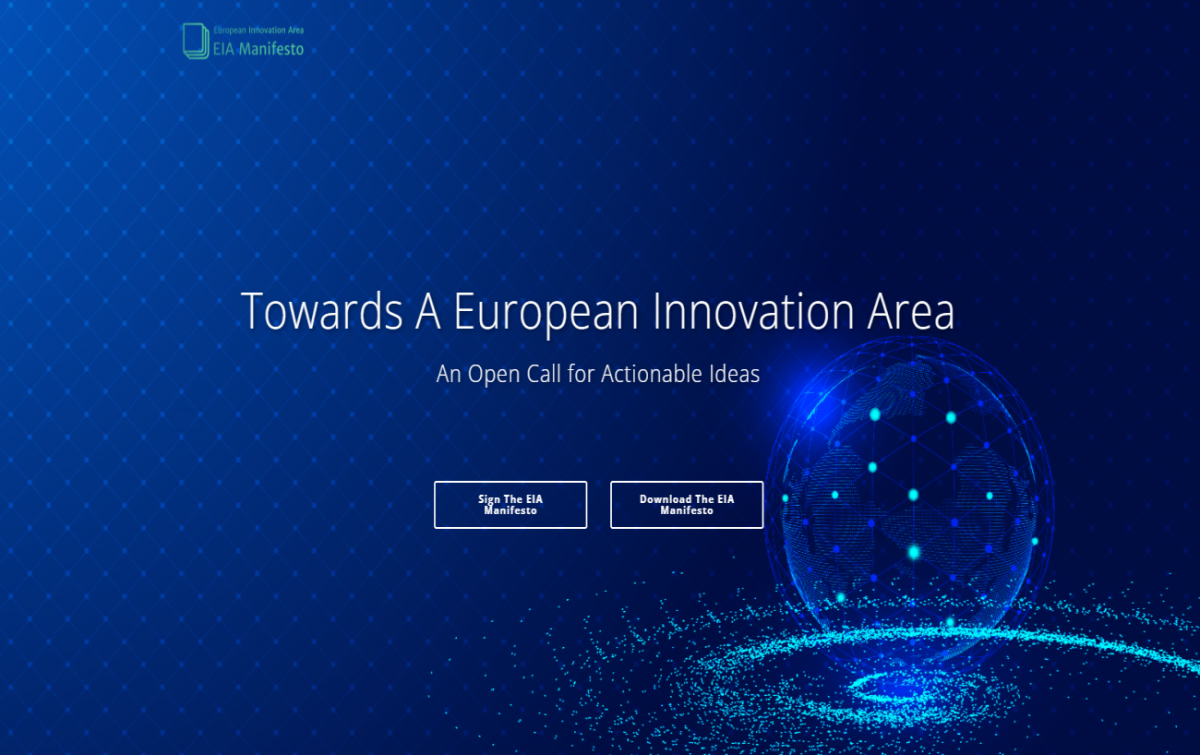 Sign into the European Innovation Area Manifesto.