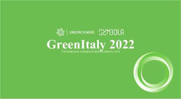 GreenItaly 2022 Report by Symbola Foundation and Unioncamere