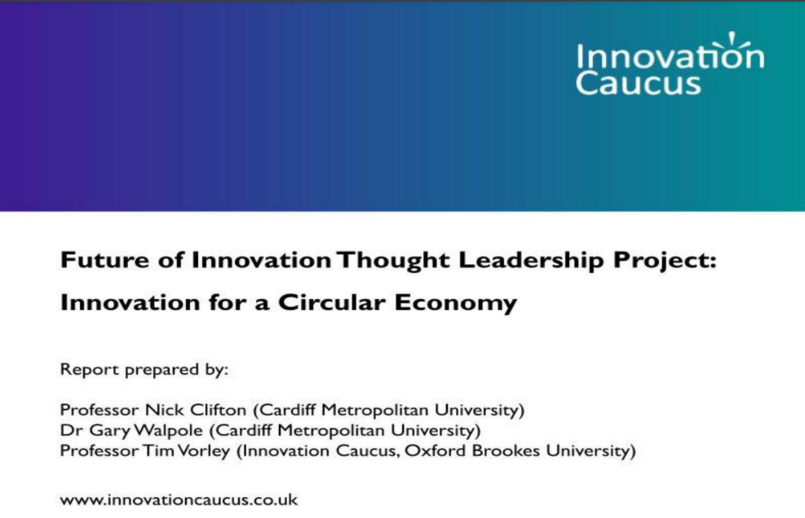 ISBE report on innovation for a circular economy