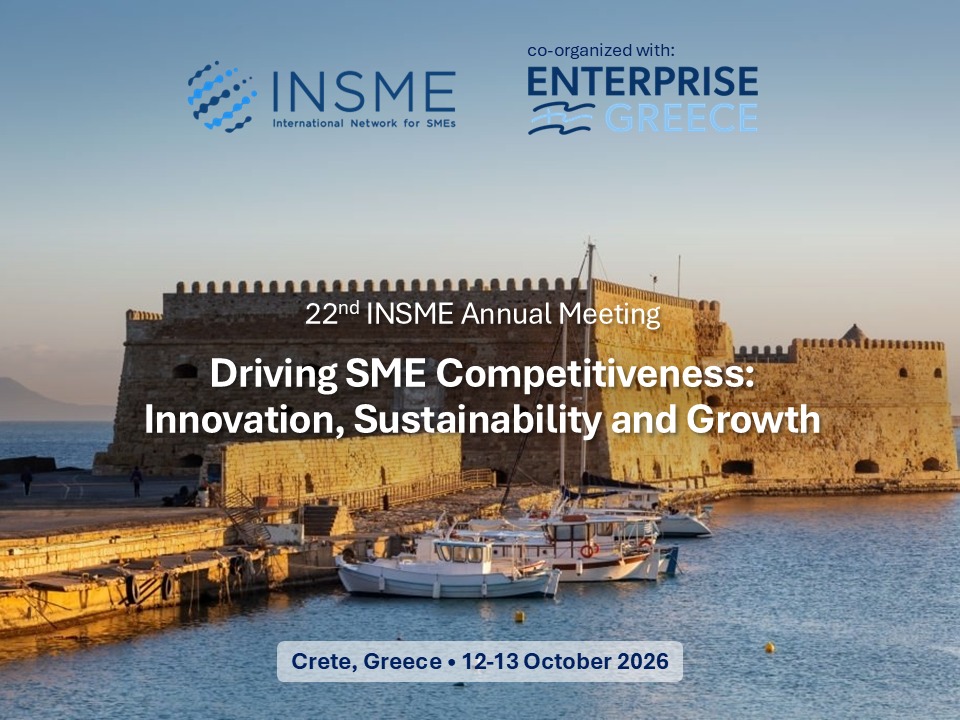 Driving SME Competitiveness: agenda and speakers of the 22nd INSME Annual Meeting